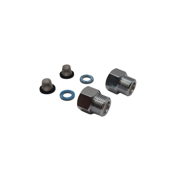 Einstreymisloka sett  3/8" á tengikrana