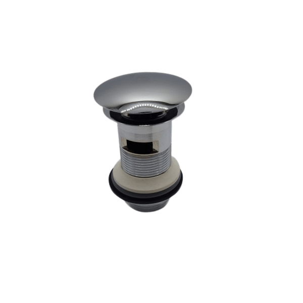 Botnventill 1 1/4" króm f/Yfir