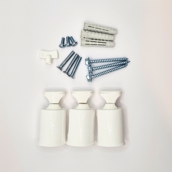 Festingar HVÍTAR fyrir handkl.ofn ULISSE