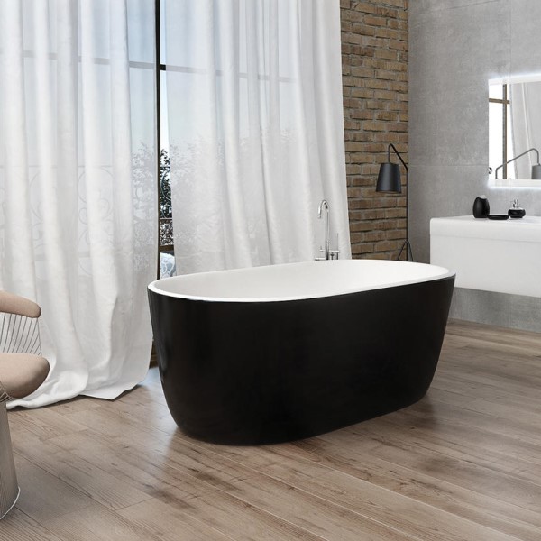 Baðkar Azur  154x70  SVART