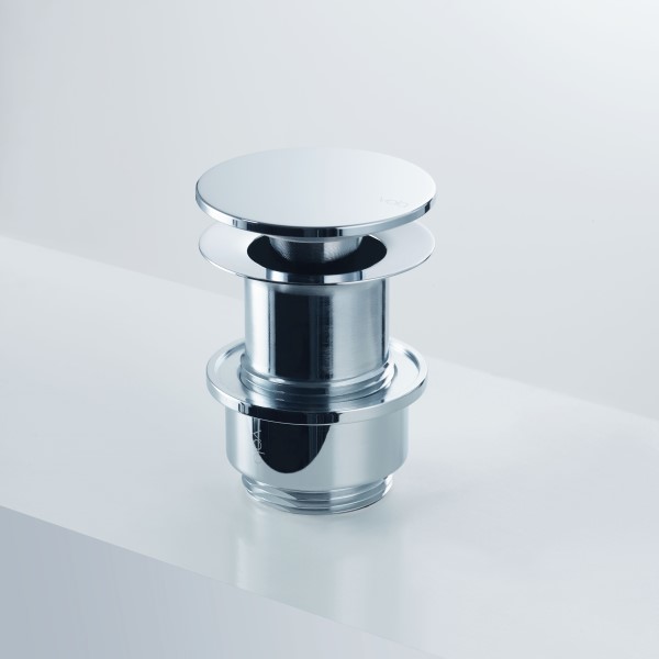 Botnventill 1 1/4" A63 án yfirfalls KRÓM