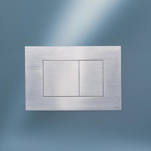 VOLA þrýstispjald RYÐFRÍTT STÁL f.innb.WC