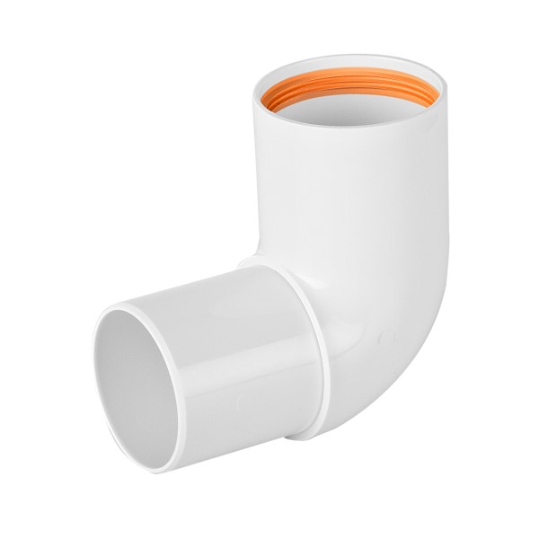 N-Beygja 90° 50mm hvít