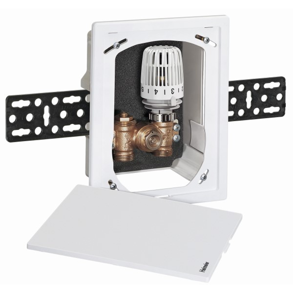 Veggkassi  lokað retúr hvítt