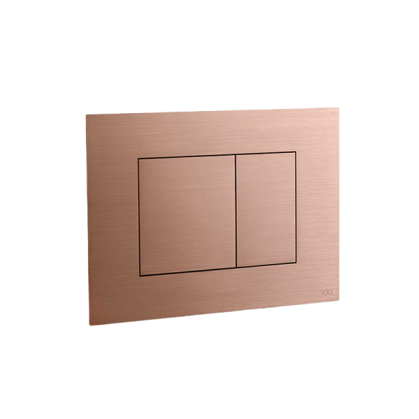 VOLA Þrýstispjald BURSTAÐUR KOPAR f.innb.WC