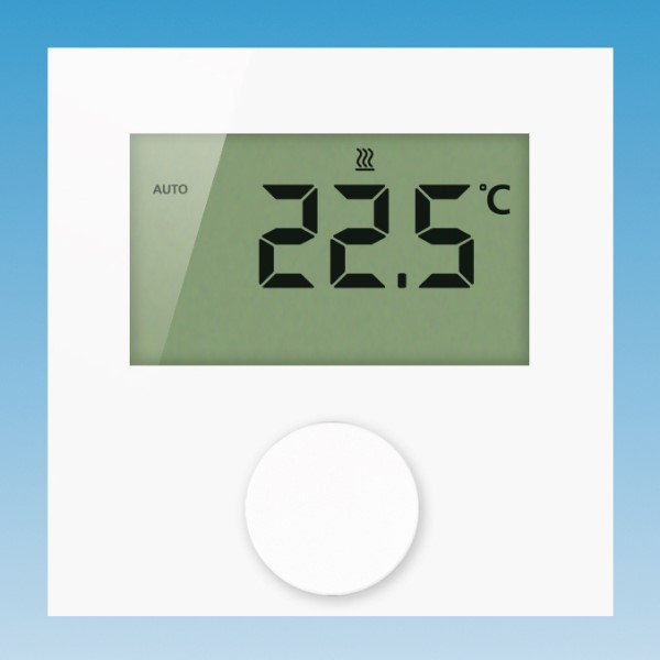 Vegghitastillir 24V vírað með skjá