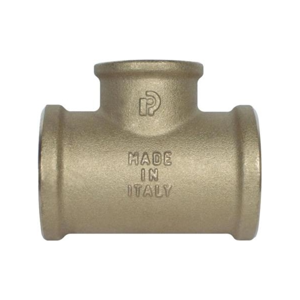 Té 1 1/4"x3/4"x1 1/4" kopar