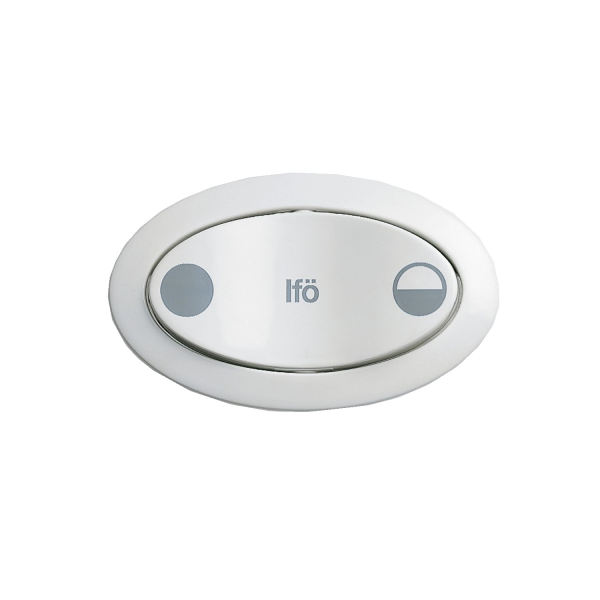 Þrýstihnappur Cera HVÍTUR tvöf