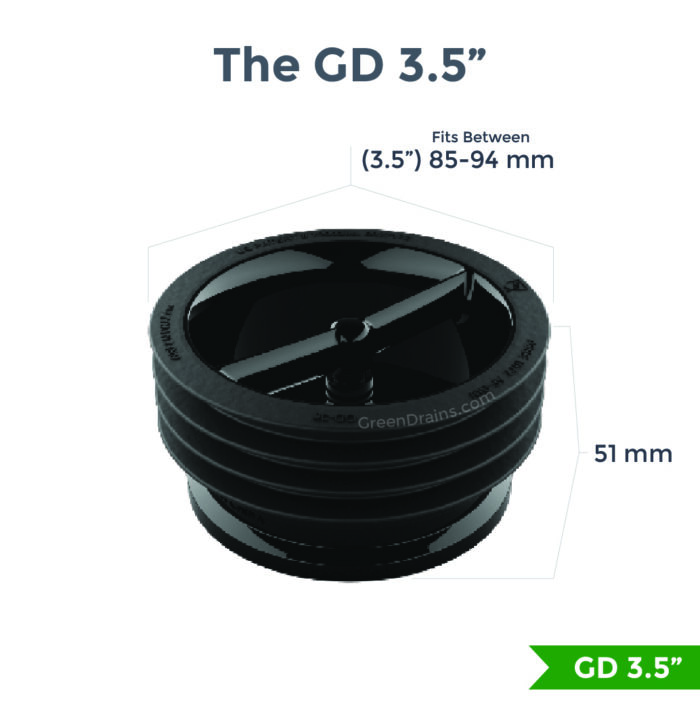 Green Drain GD3.5 vatnslás Ø85-94mm vatnslaus