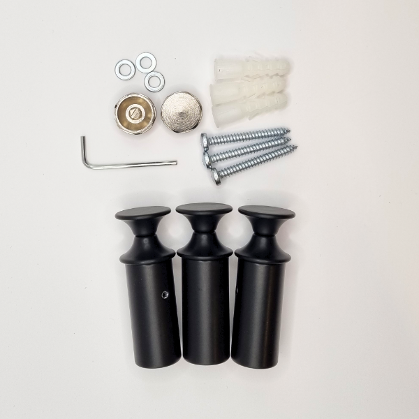 Festingar SVARTAR fyrir handkl.ofn ULISSE