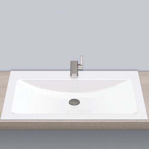 Stálhandlaug hvít EB.R800H