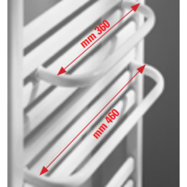 Handklæðaslá 550/600 ofna KRÓM