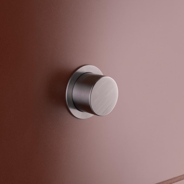 VOLA þrýstihnappur f. innb. WC BURSTAÐ KRÓM