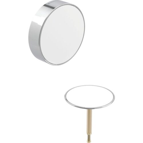 Ytri hluti á lyftitappasett SPLIT - HVÍTT/KRÓM