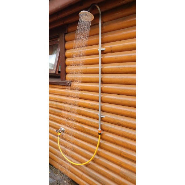 Útisturta á vegg f/slöngu