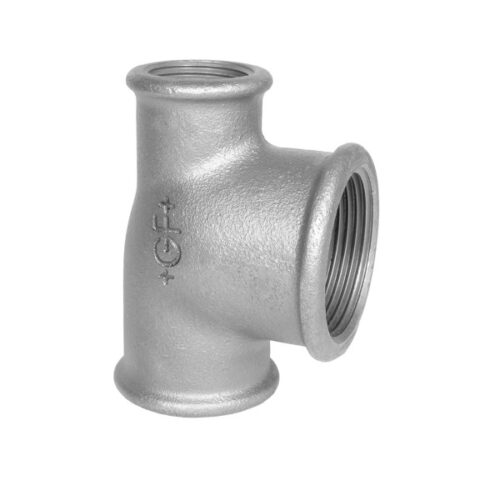 Té 2 x 1½ x 1½" svart