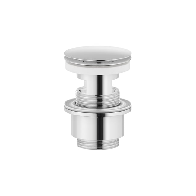 Botnventill push down  króm smellu