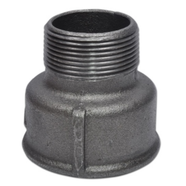 Nippilformúffa 1 x 3/4" svart