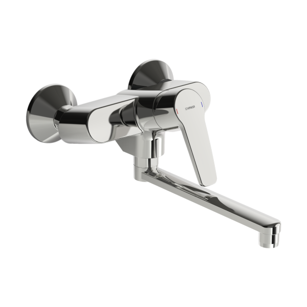 HANSAPOLO Skolvasktæki á vegg m.200mm sveiflustút