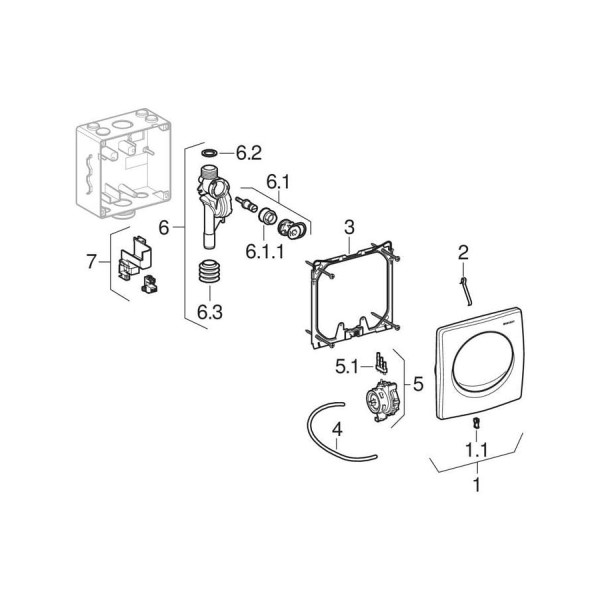 Þrýstispjald þvagskála króm