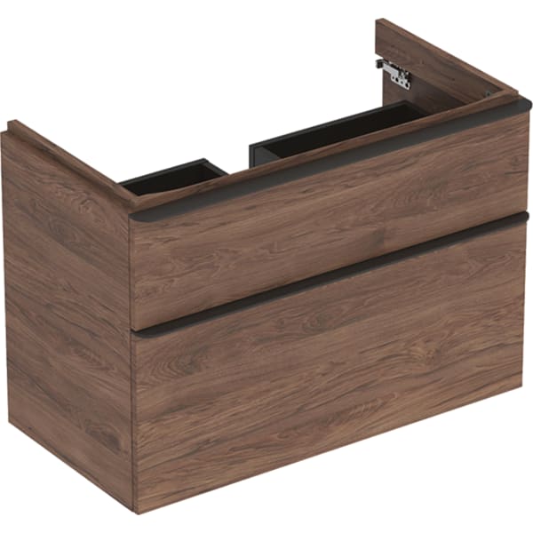 Geberit Smyle innrétting 90x62x47cm 2 skúffur  Hickory