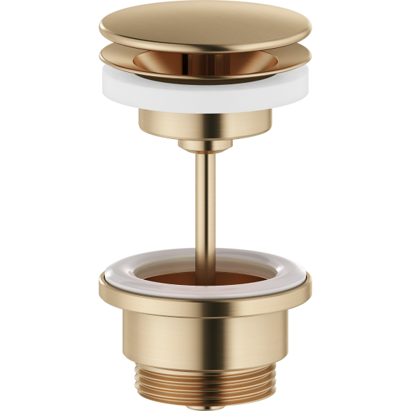 Botnventill Free Flow - Brushed Brass