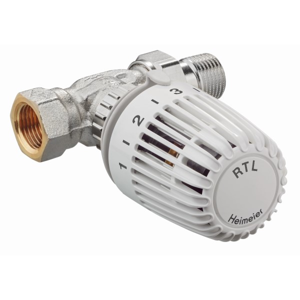 Heimeier RTL retúr 1/2" Beinn MEÐ HAUS