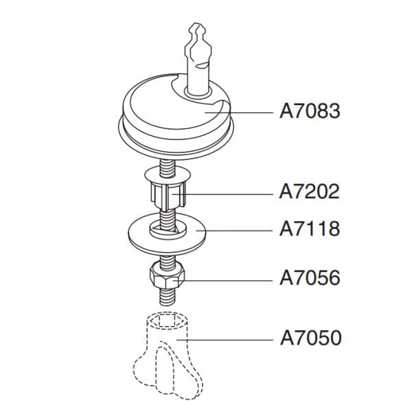 WC setu fest.m/QR ryðfr.stál