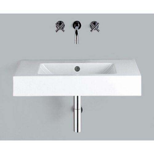 Stálhandlaug hvít WT.PR800