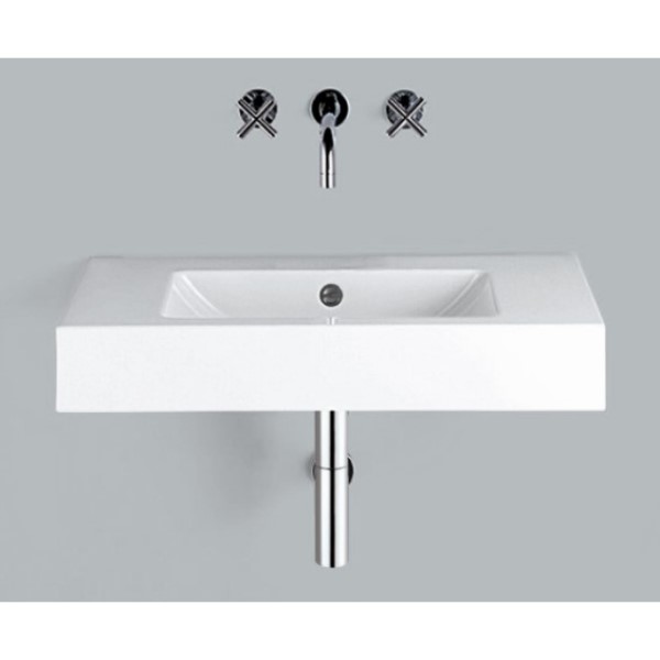 Stálhandlaug hvít WT.PR800