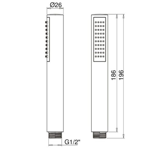 Handsturtuhaus SKINNY MATT SVART