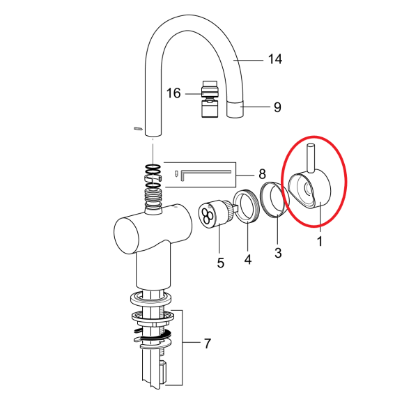 Handfang f. Mora INXX