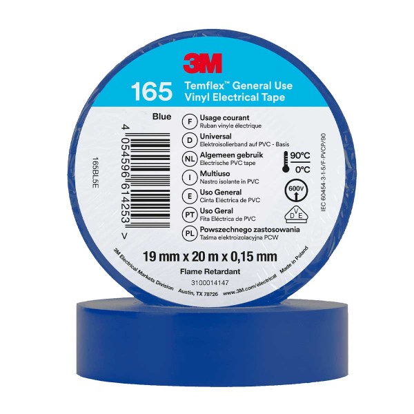 Einangrunarlímband Blátt 19mm x 20M