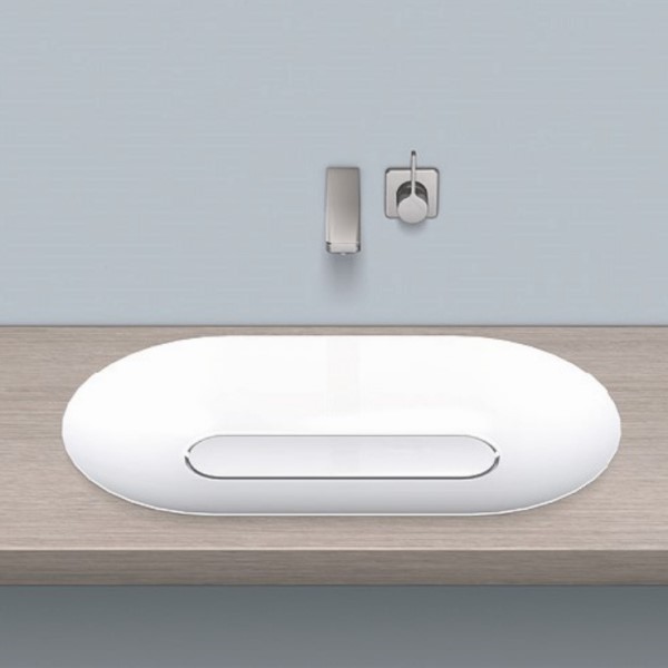 Stálhandlaug Hvít SB.O700.GS