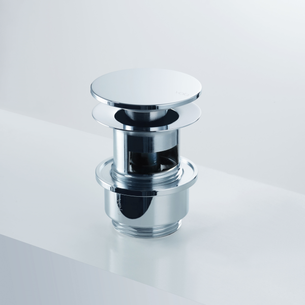 Botnventill m/yfirfalli 1 1/4