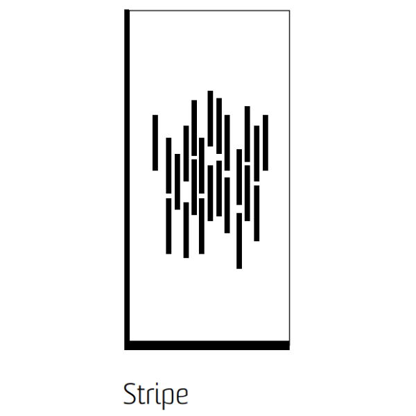 GlassLine sturtugler vinstri Stripe  1000mm