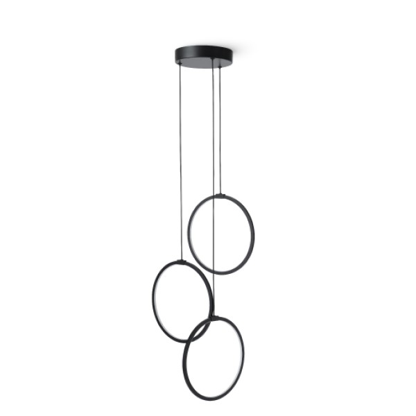 HALO Loftljós Ø250x3 Svart