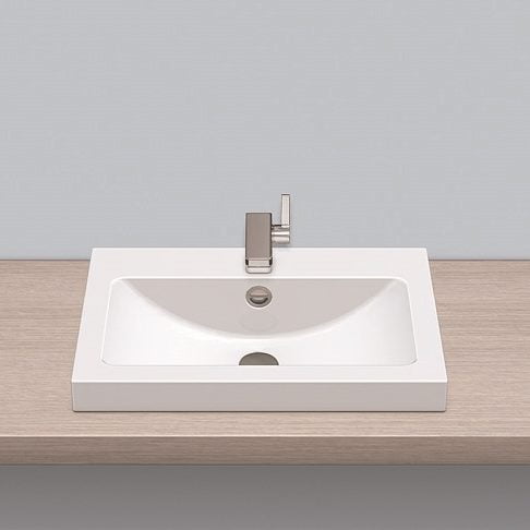 Stálhandlaug hvít AB.R585H.1