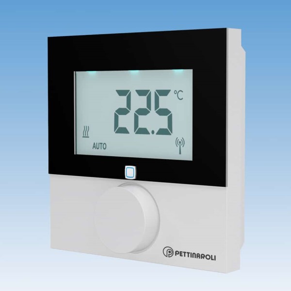 Vegghitastillir þráðl Comfort m/skjá