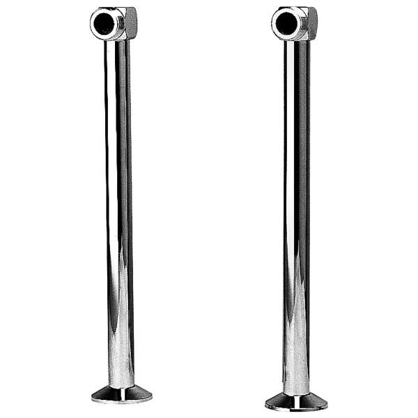 Krómað tengirör 300mm í borð 3/4" x 1/2"