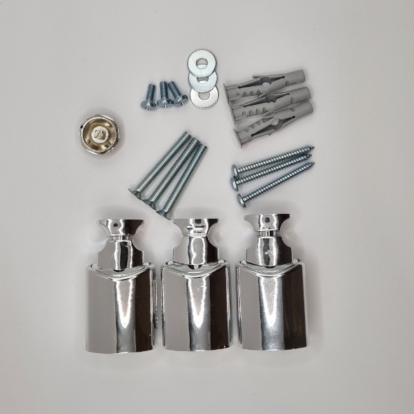 Festingar KRÓM fyrir handkl.ofn ULISSE