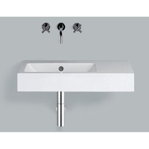 Stálhandlaug hvít WT.PR800.L