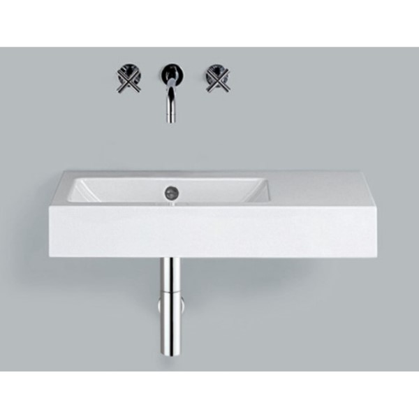 Stálhandlaug hvít WT.PR800.L