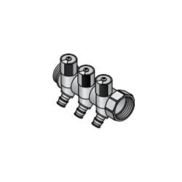 Q&E Dreifikista 1" 4x16 kopar með lokum