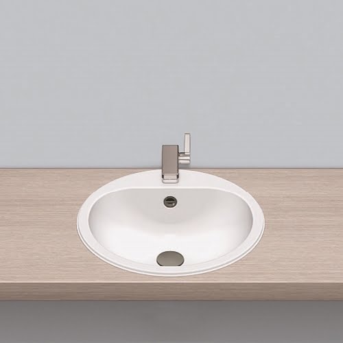 Stálhandlaug hvít EW3