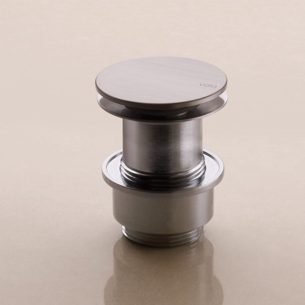 Botnventill 1 1/4" A63 án yfirfalls Burstað KRÓM