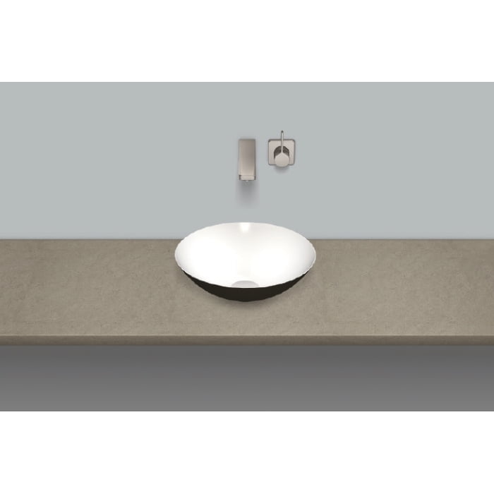 Stálhandlaug HVÍT/SVÖRT MATT SB.K360.GS