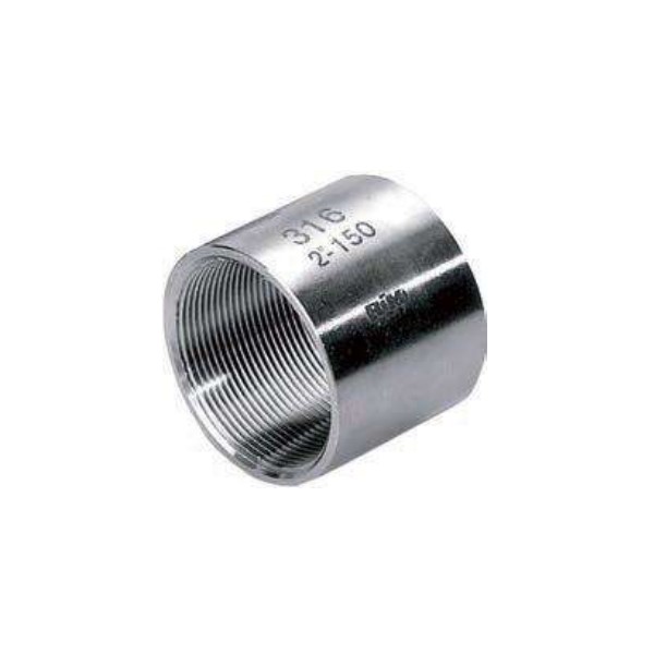 Múffa 3/4" skrúfað ryðfrítt