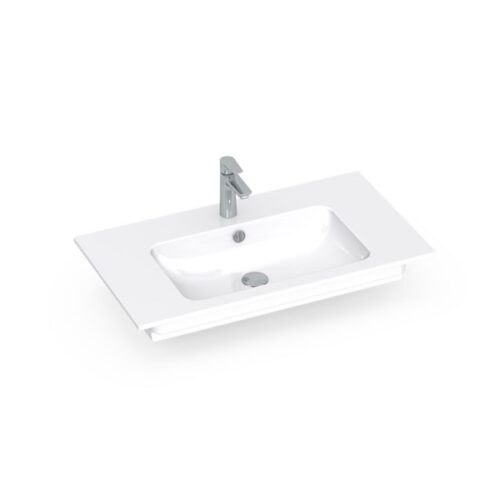 Crown Handlaug á innréttingu 80x45 L14 Hvít