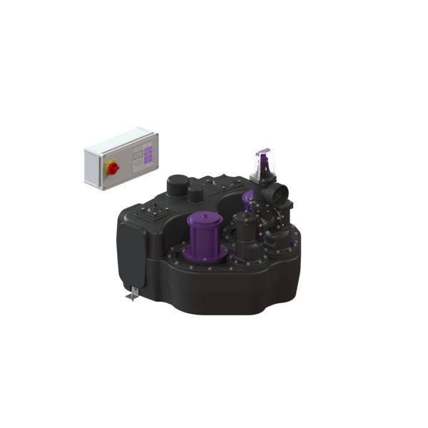 Dælubox Aqualift F Duo SPF1500 S3 400V 120L m/plastloka